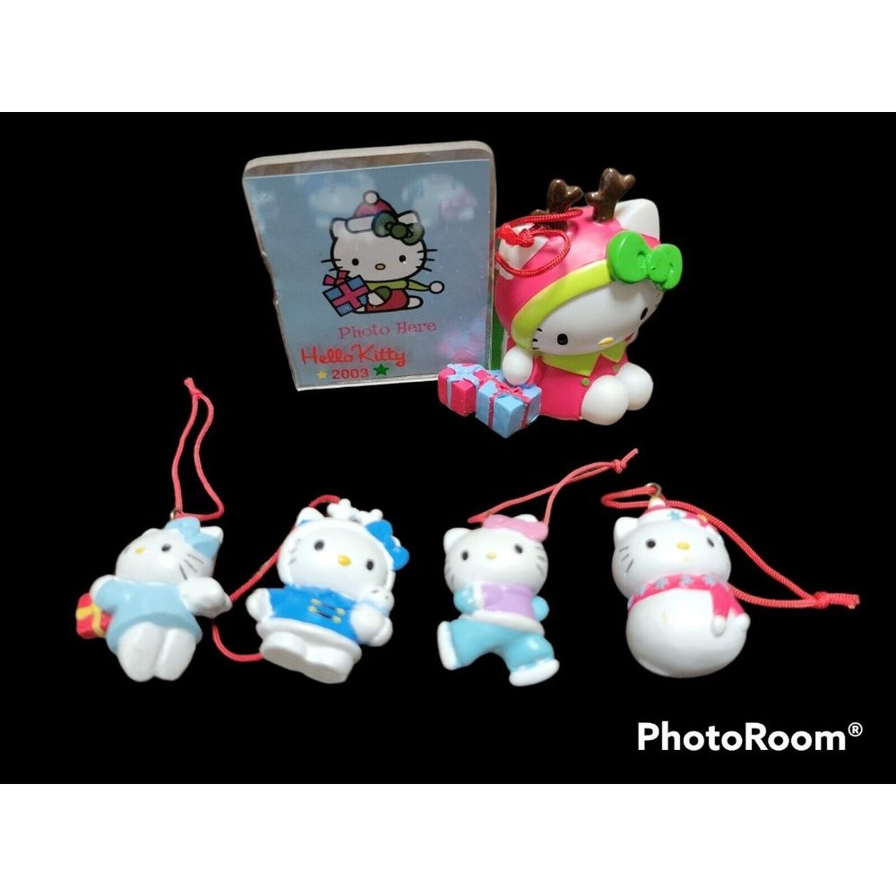 Hello Kitty Miniature Ornaments Lot of 5 SANRIO 2008